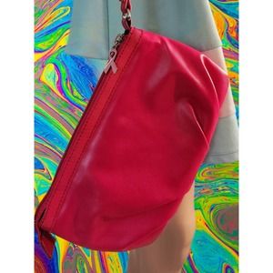 Vintage Vera Wang Simply Vera Leather Hot Pink Clutch Purse